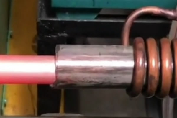 直徑28mm銅棒溫鐓-超音頻感應(yīng)加熱設(shè)備