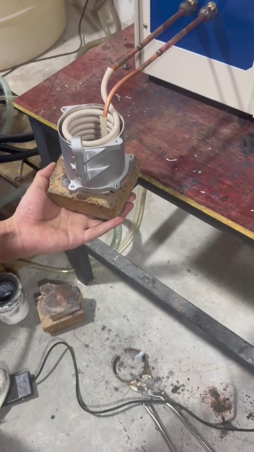 電機熱套-馬達電子轉子熱裝配用高頻加熱機