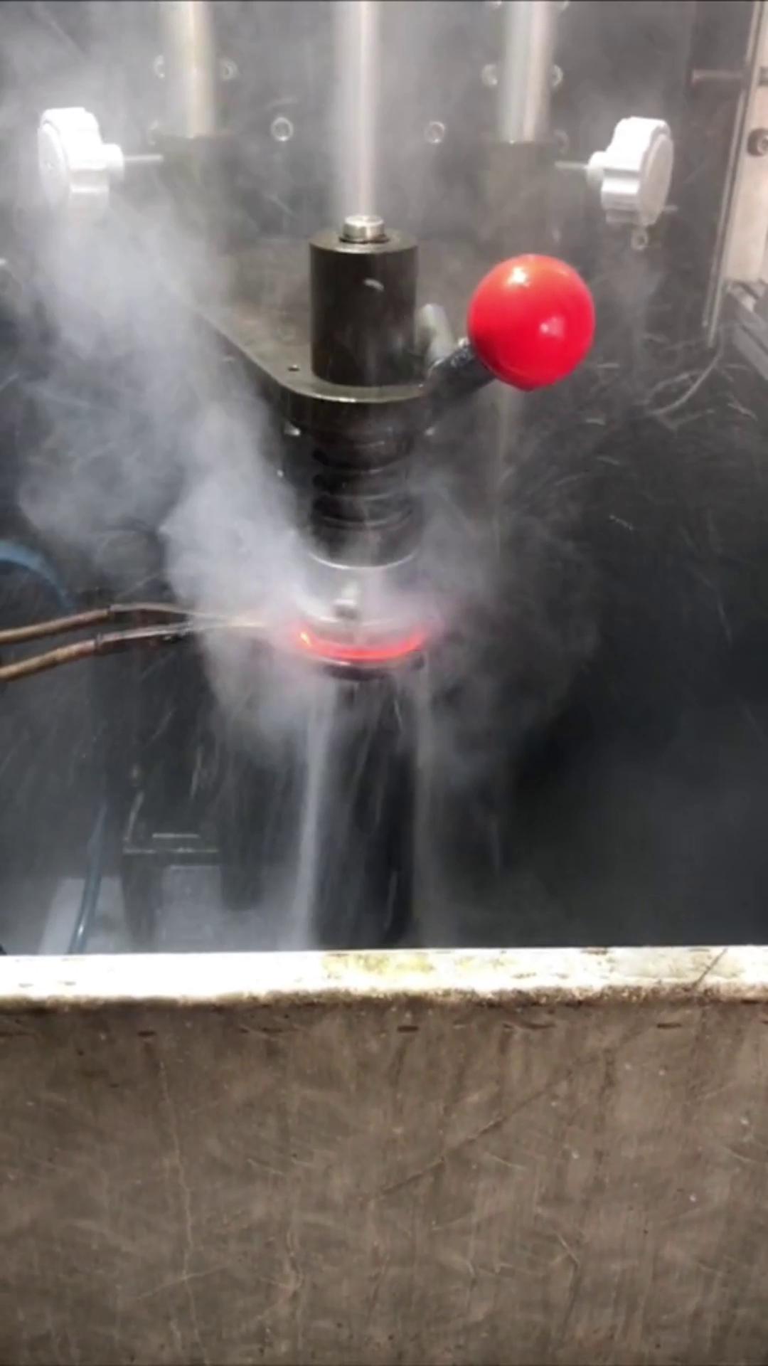 我也不知道這是什么工件-就當它是空心軸用高頻淬火機床淬火吧