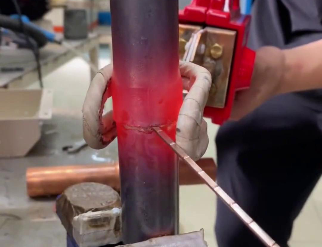 手持式高頻焊接機，銅管鋁管豎焊倒焊橫平焊